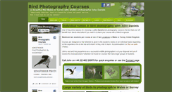 Desktop Screenshot of birdphotographycourses.co.uk